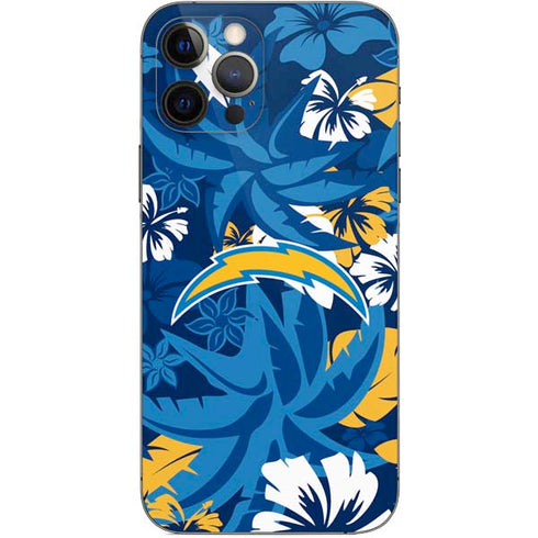 NFL Los Angeles Chargers Tropical Print iPhone 12 Pro Skin